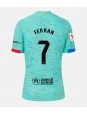 Barcelona Ferran Torres #7 Ausweichtrikot 2023-24 Kurzarm